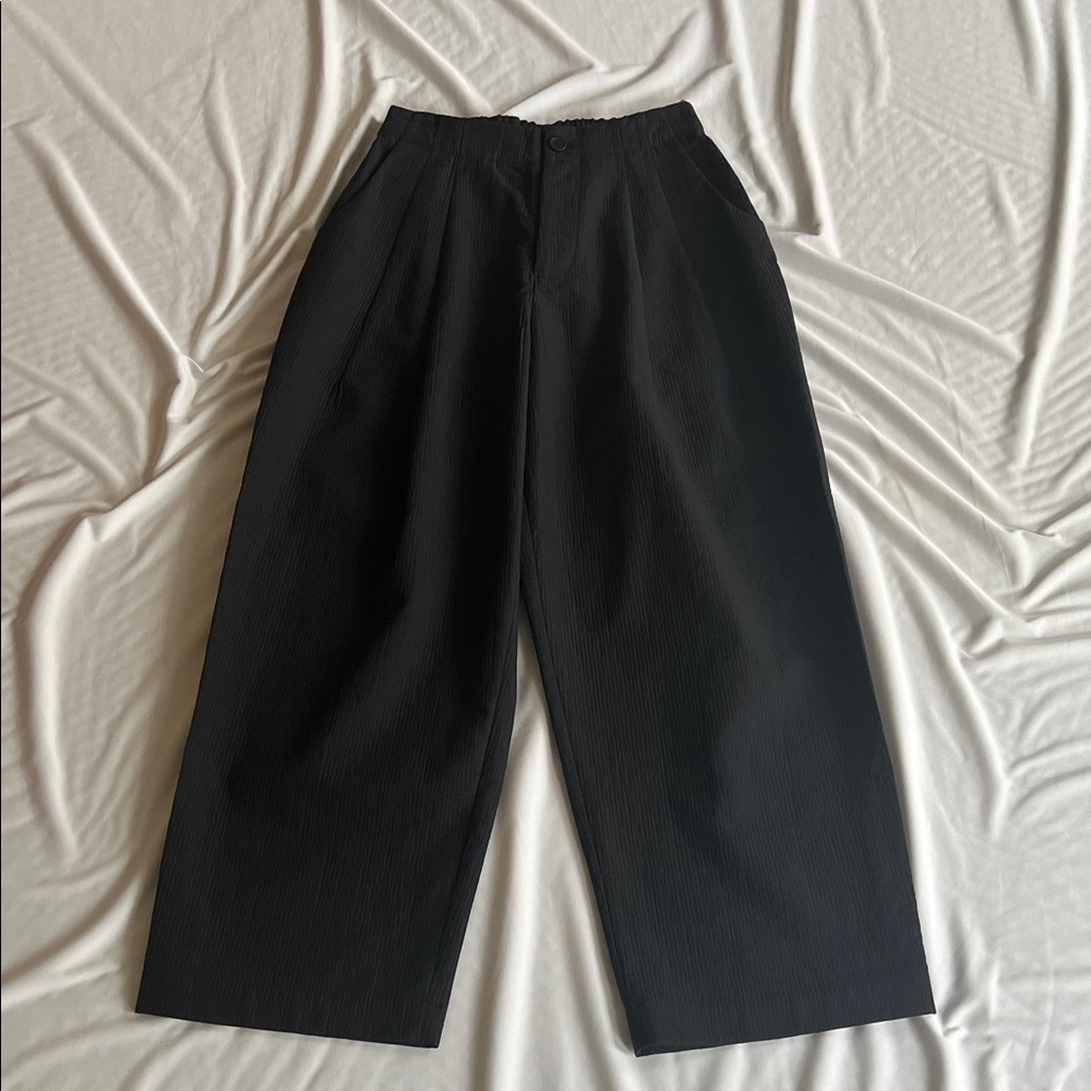 Szeki Pleated Trouser - Black Stripe Edition - SS24 
(NWT)